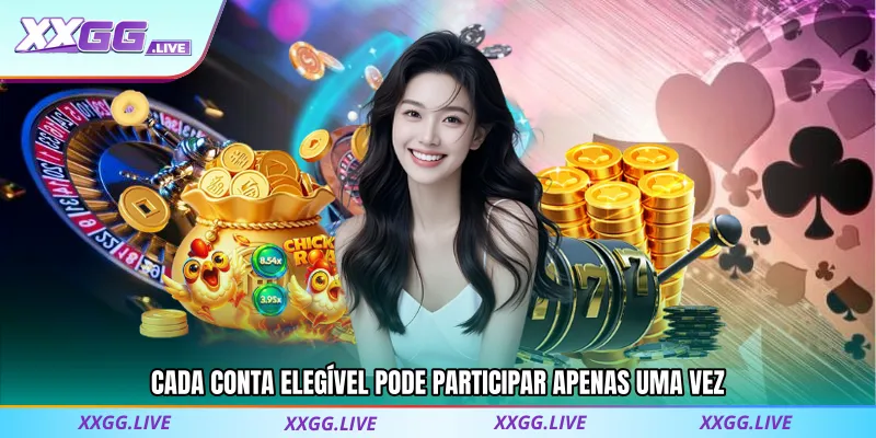 Cada Conta Elegível Pode Participar Apenas Uma Vez